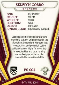2023 NRL Traders Titanium - Pearl Special #PS004 Selwyn Cobbo Back